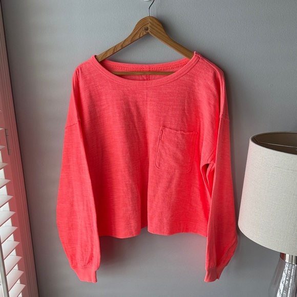 aerie Tops - Aerie Bright Neon Pink Sweatshirt